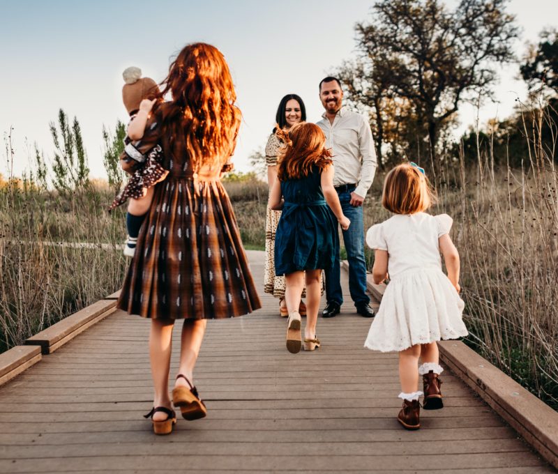 Image of family with children