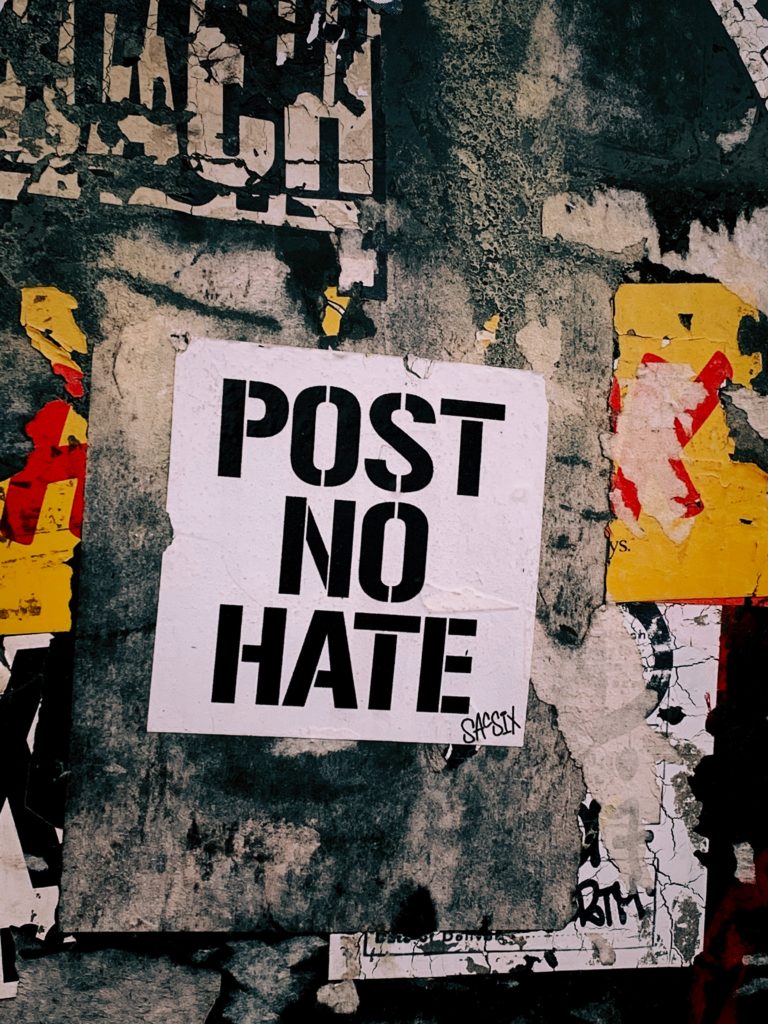 Image of poster "POST NO HATE"